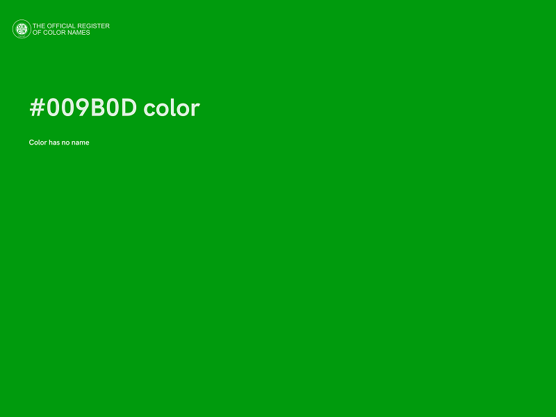 #009B0D color image