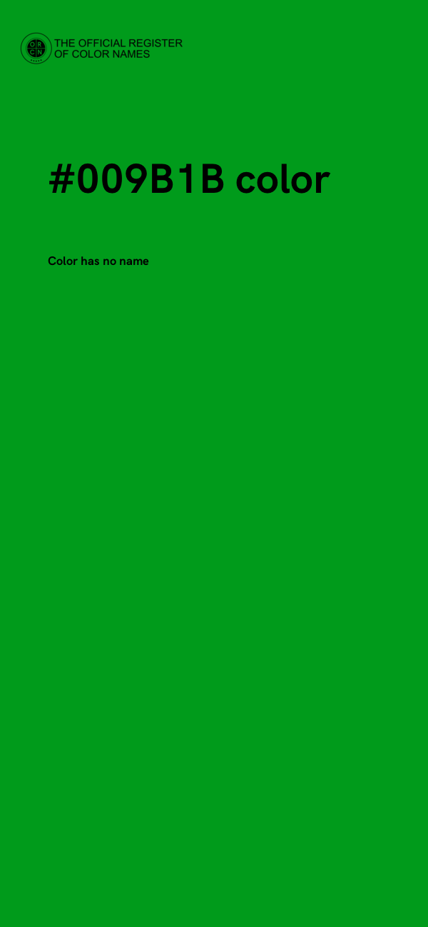 #009B1B color image