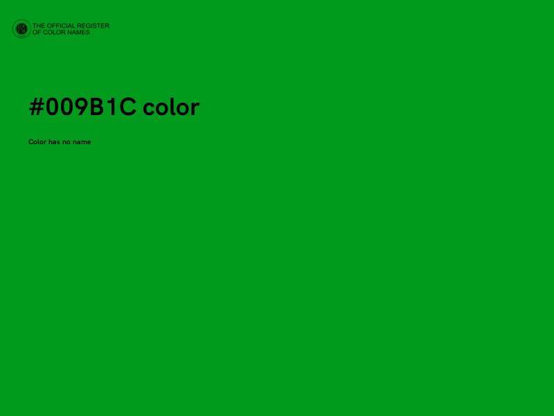 #009B1C color image
