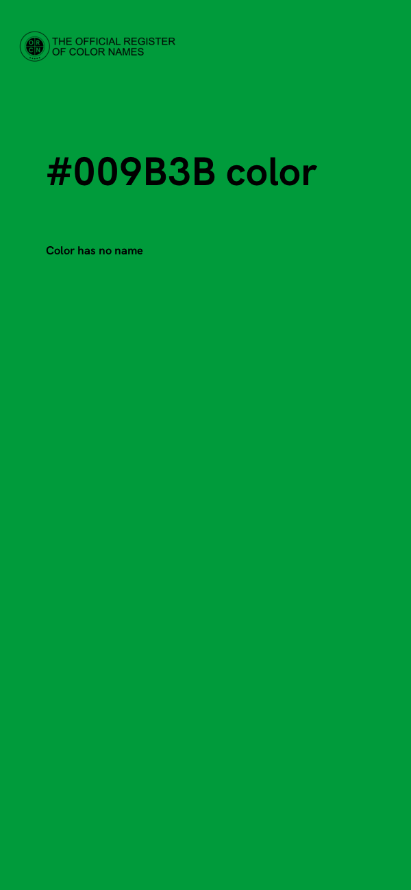 #009B3B color image