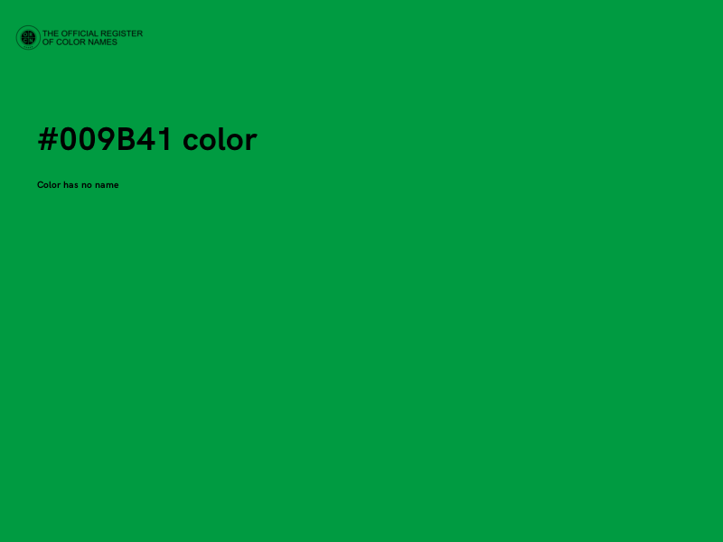 #009B41 color image