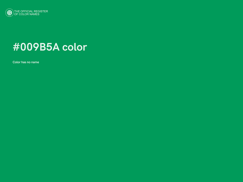 #009B5A color image