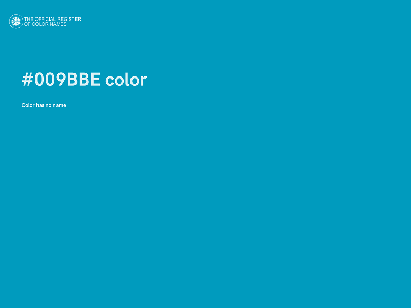 #009BBE color image