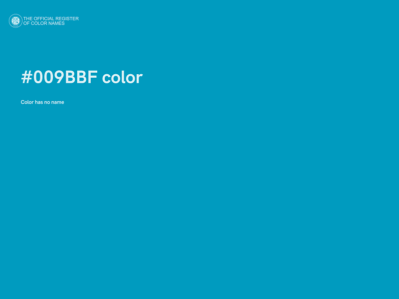 #009BBF color image