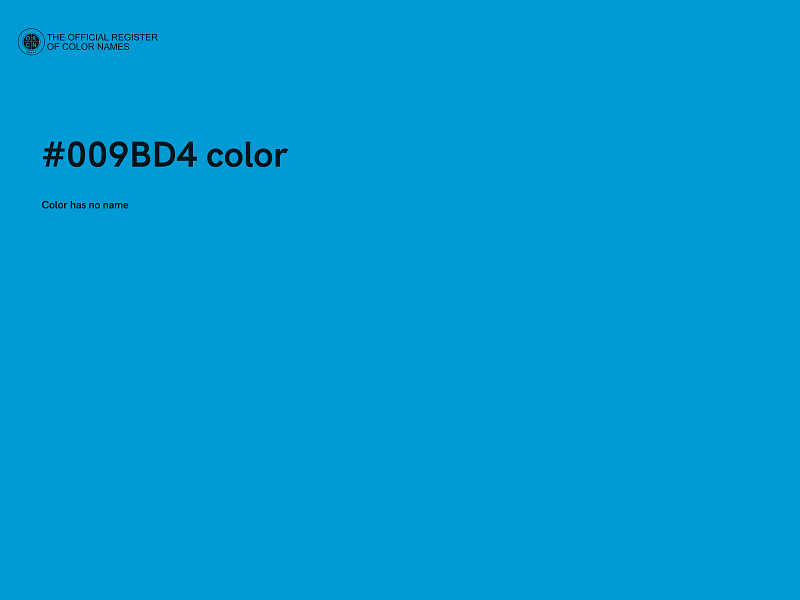 #009BD4 color image