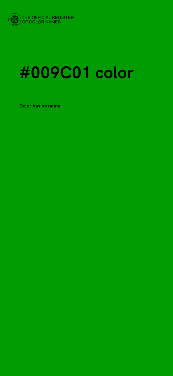 #009C01 color image
