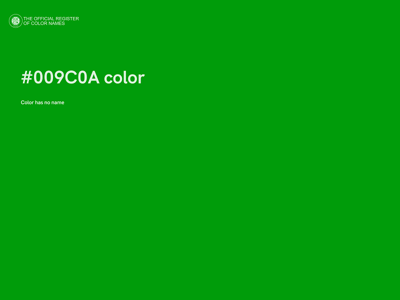 #009C0A color image