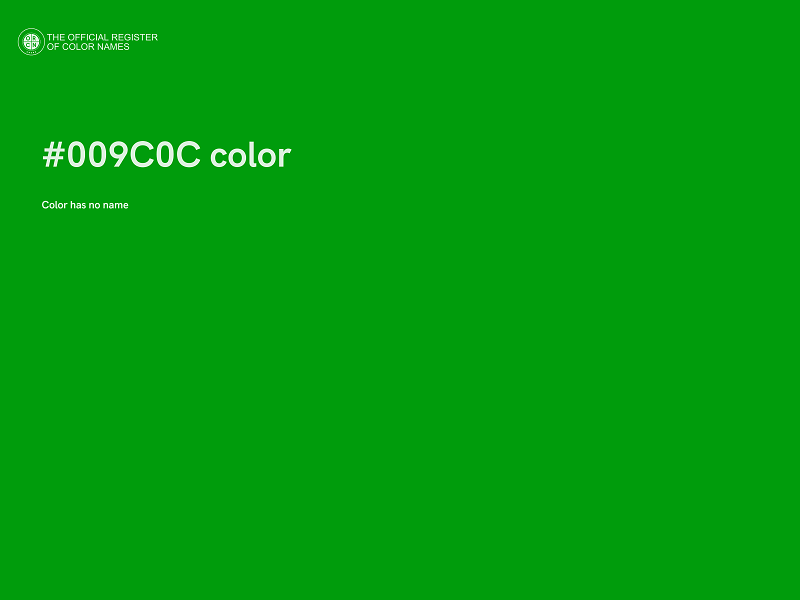 #009C0C color image