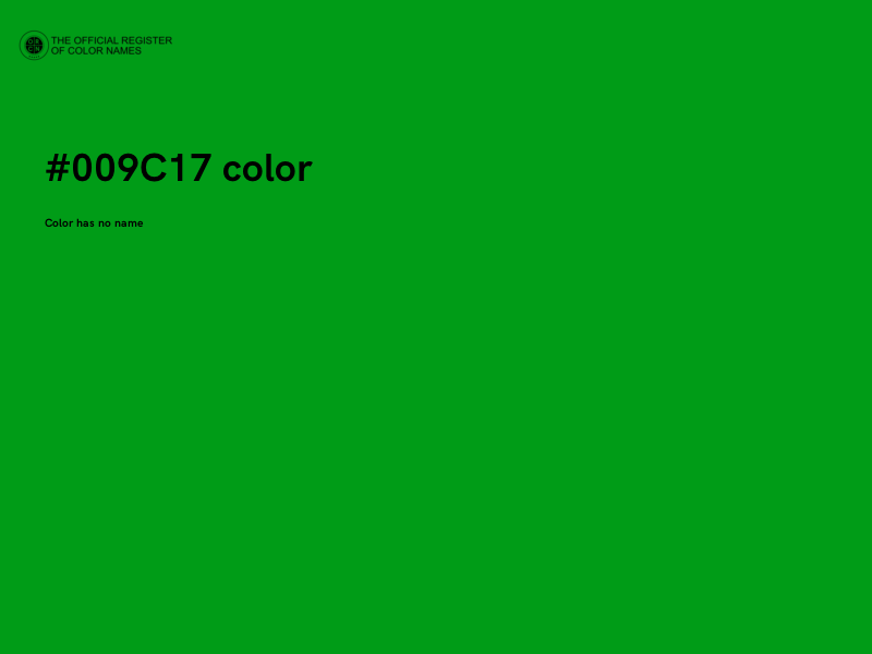 #009C17 color image