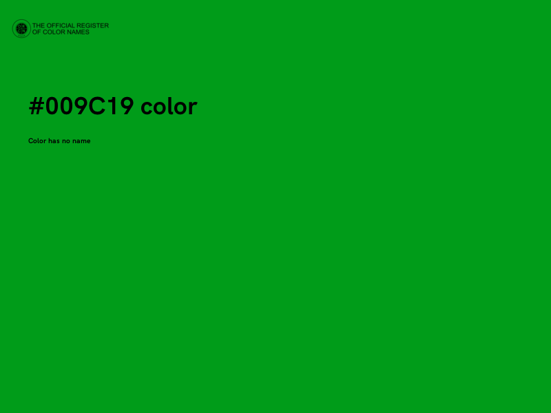 #009C19 color image