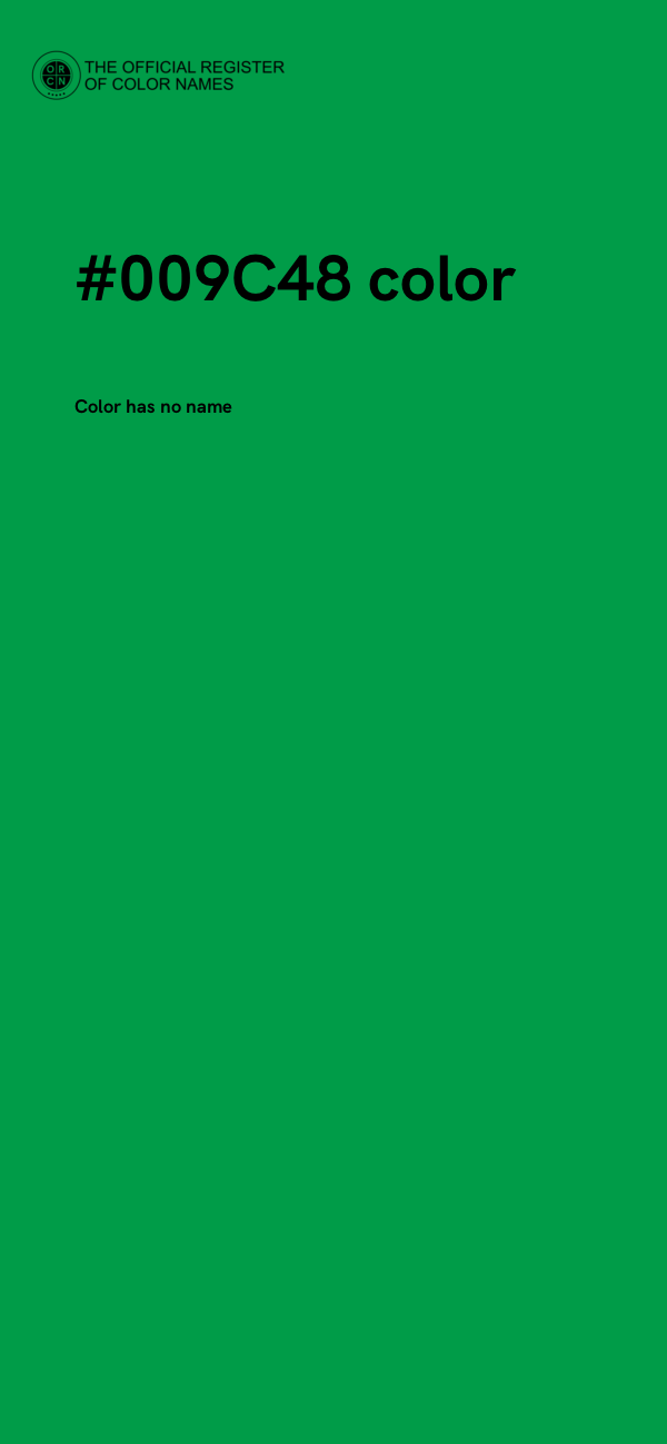 #009C48 color image