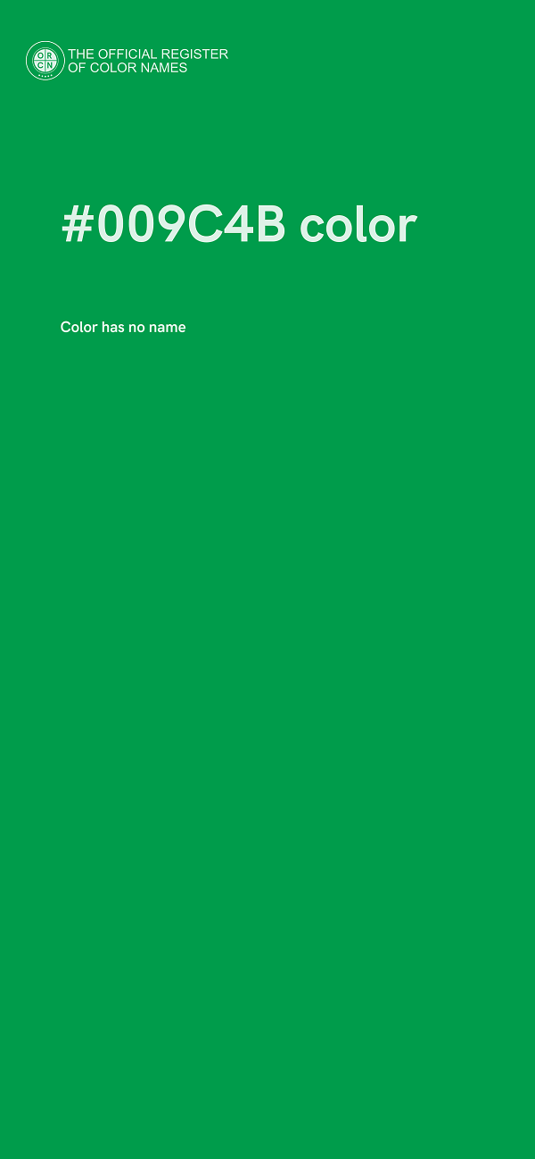 #009C4B color image