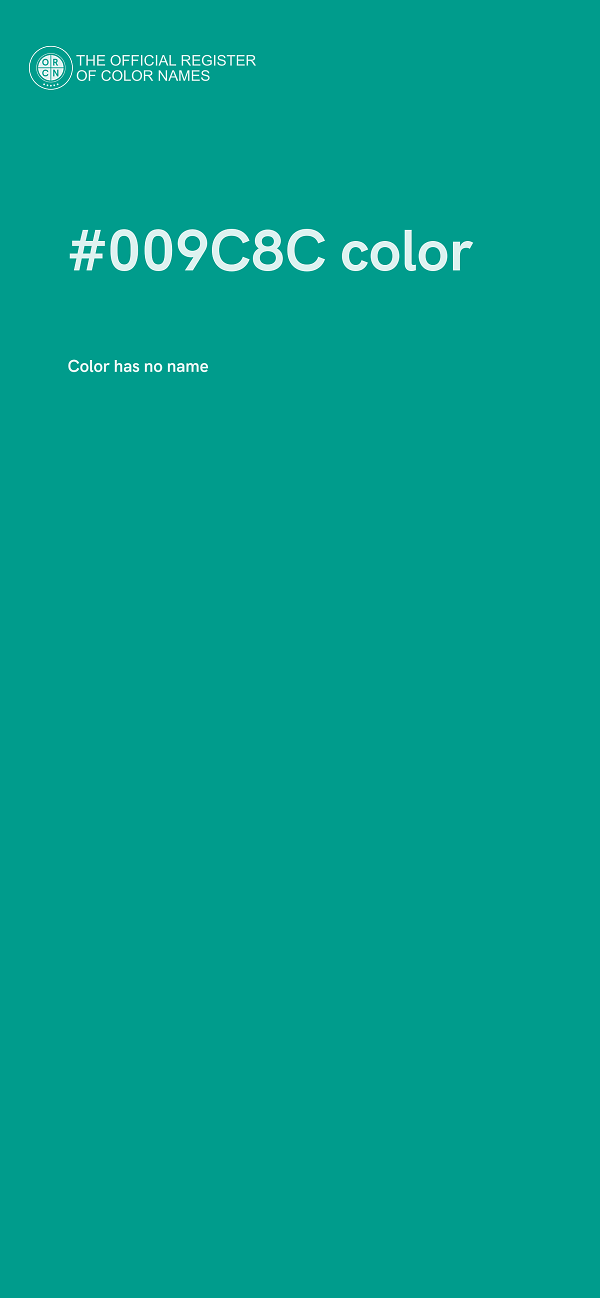 #009C8C color image