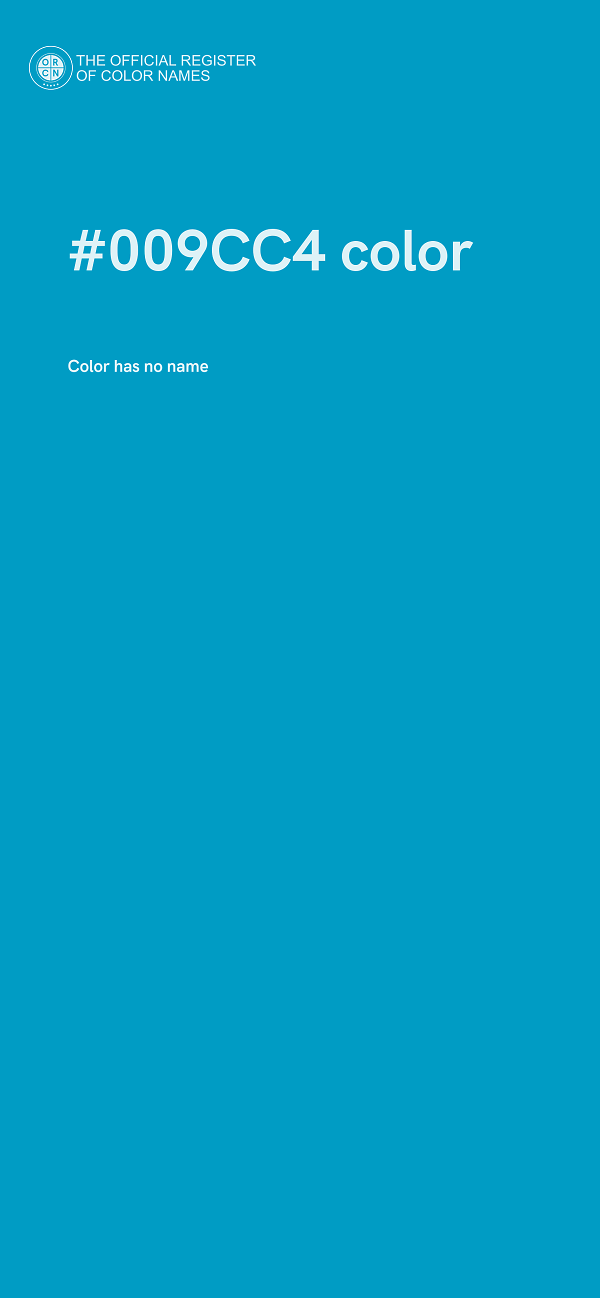 #009CC4 color image