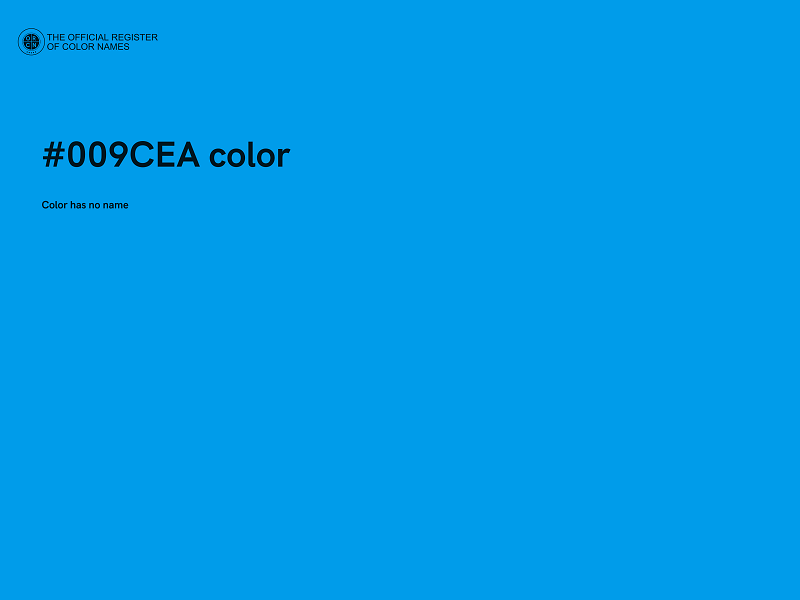 #009CEA color image