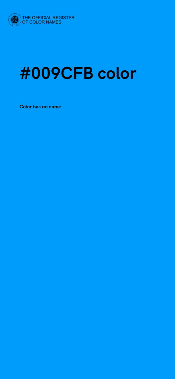 #009CFB color image