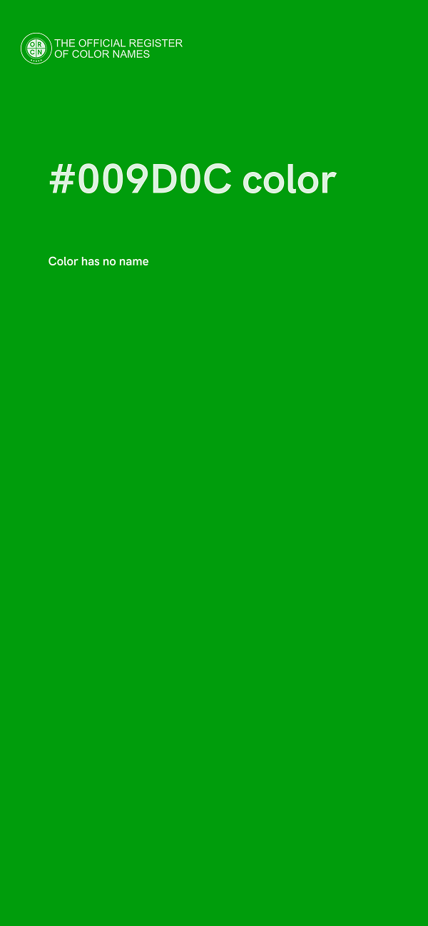#009D0C color image