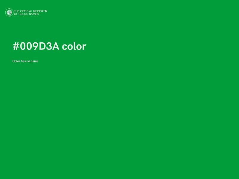 #009D3A color image