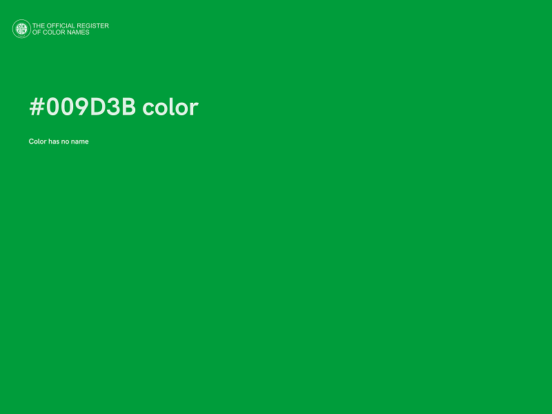 #009D3B color image