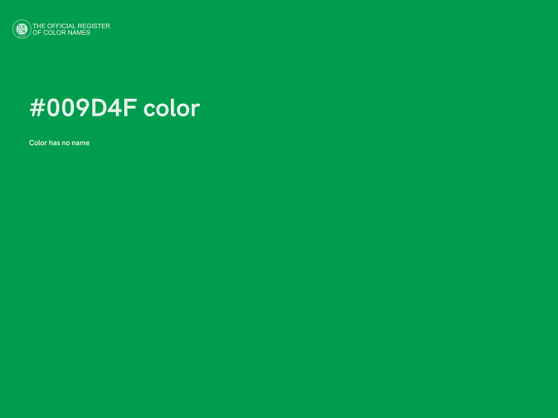 #009D4F color image