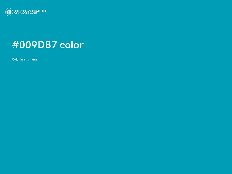 #009DB7 color image