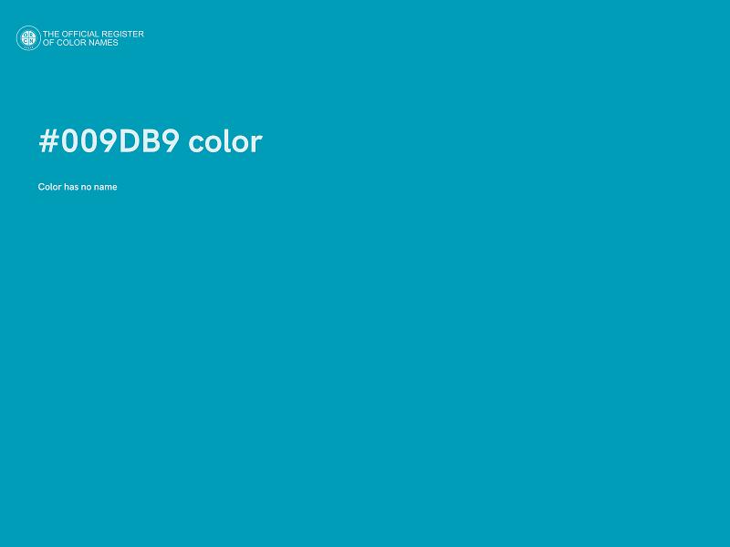 #009DB9 color image