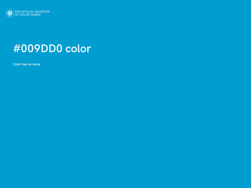 #009DD0 color image