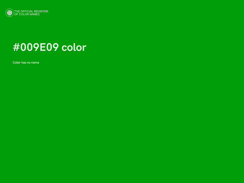 #009E09 color image