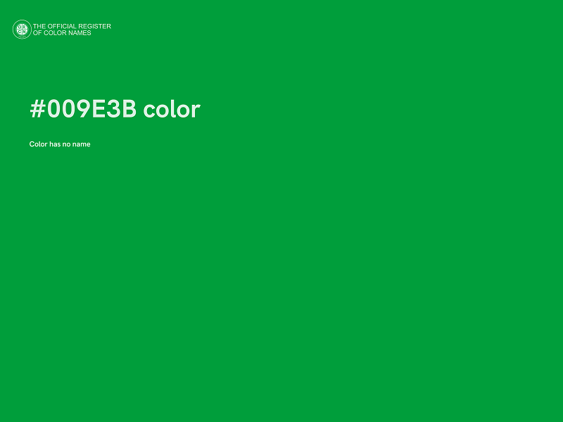 #009E3B color image