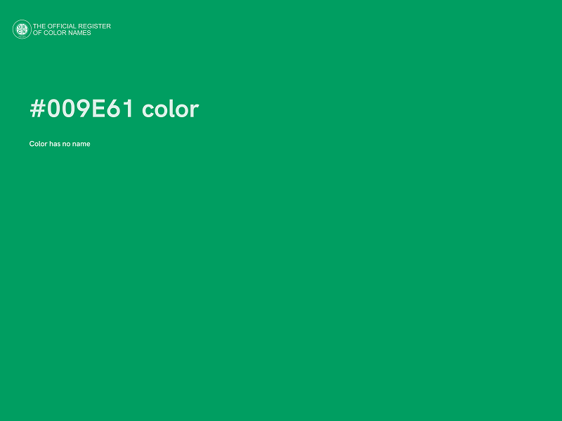 #009E61 color image