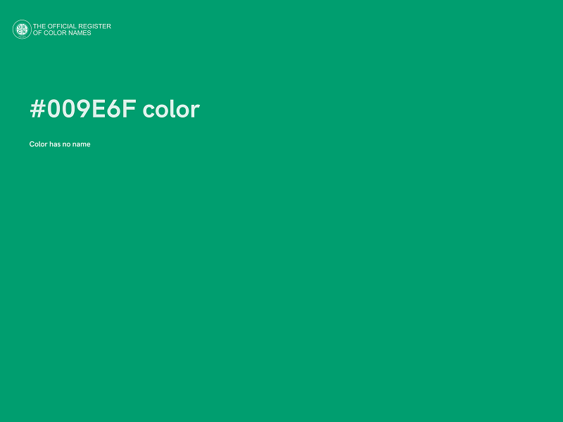 #009E6F color image
