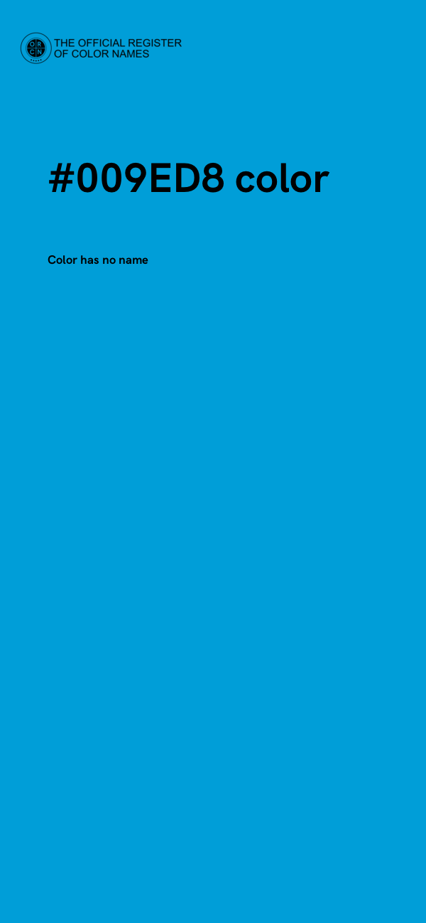 #009ED8 color image