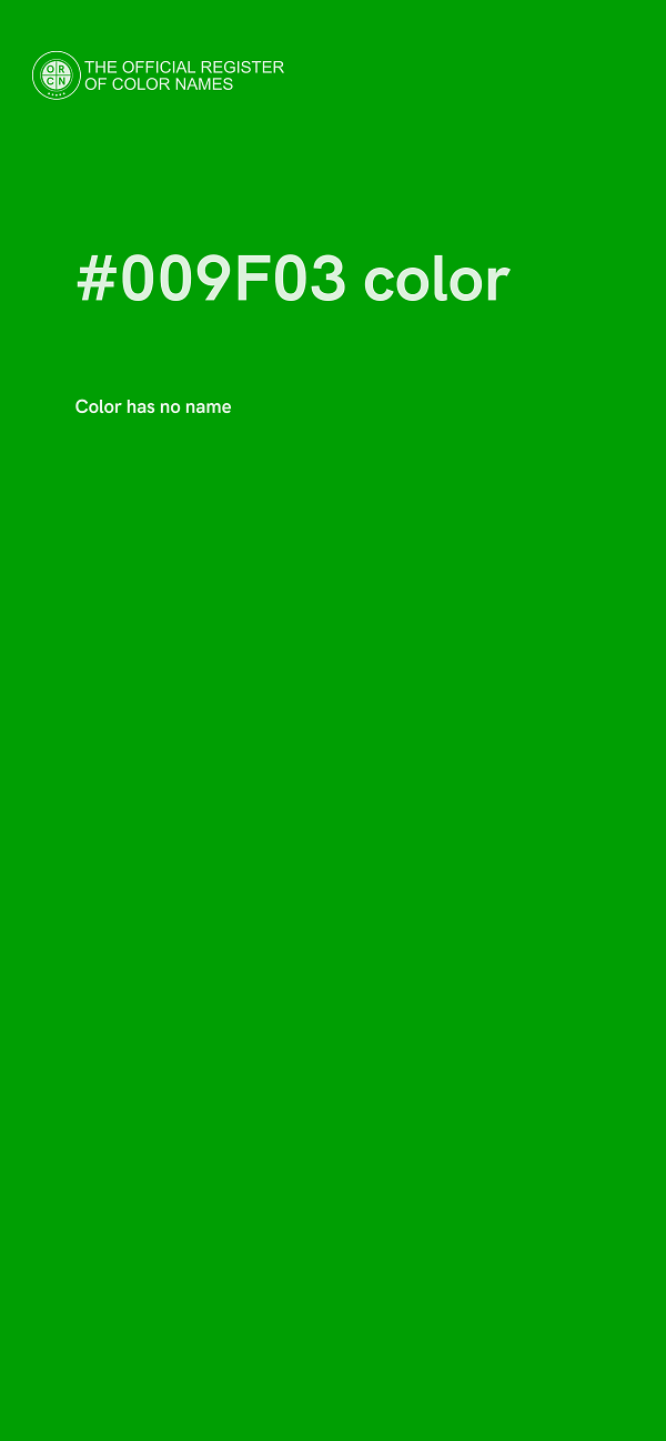 #009F03 color image