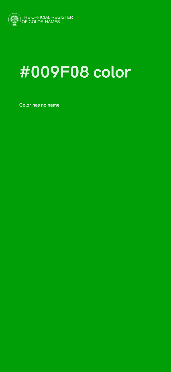 #009F08 color image