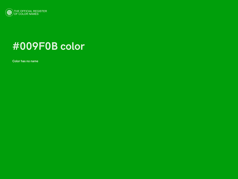 #009F0B color image