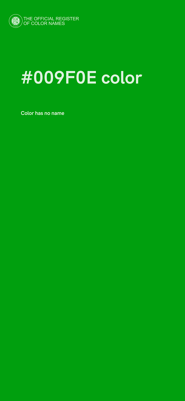 #009F0E color image