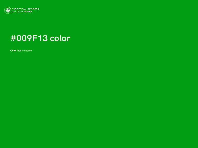 #009F13 color image
