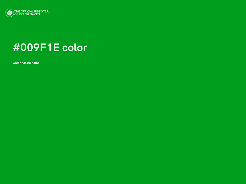 #009F1E color image