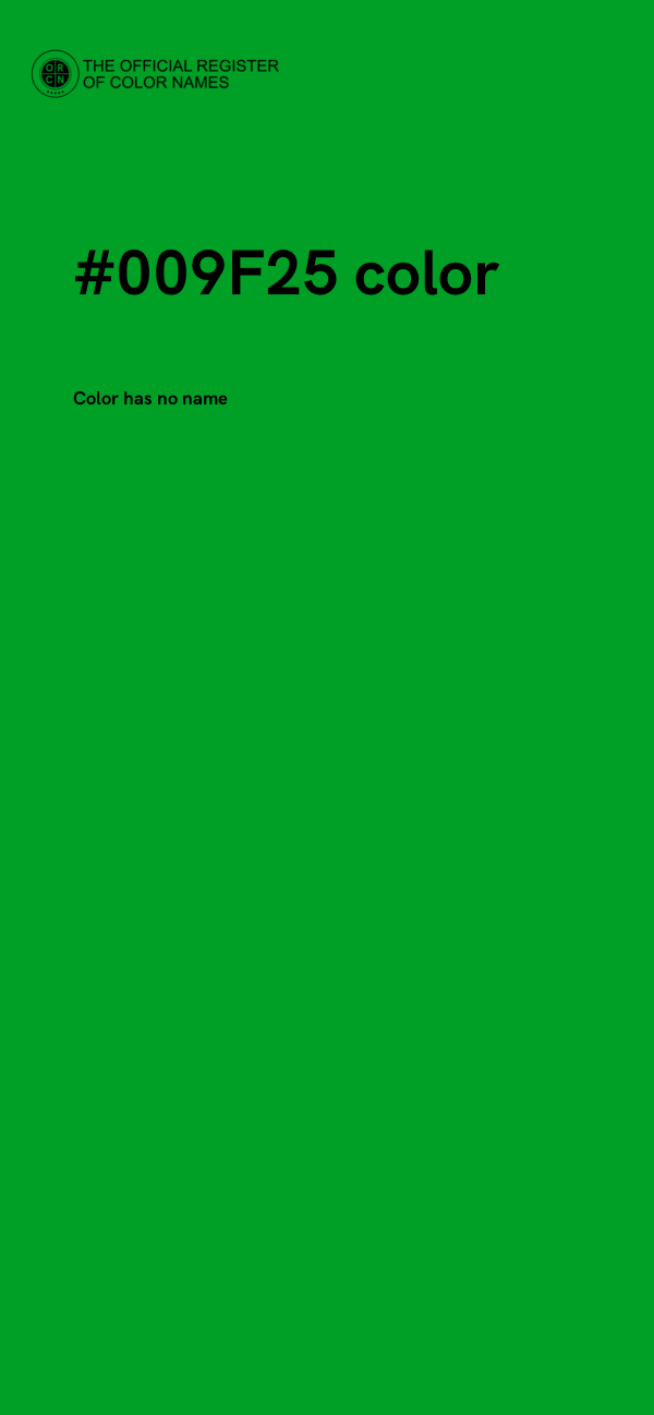 #009F25 color image