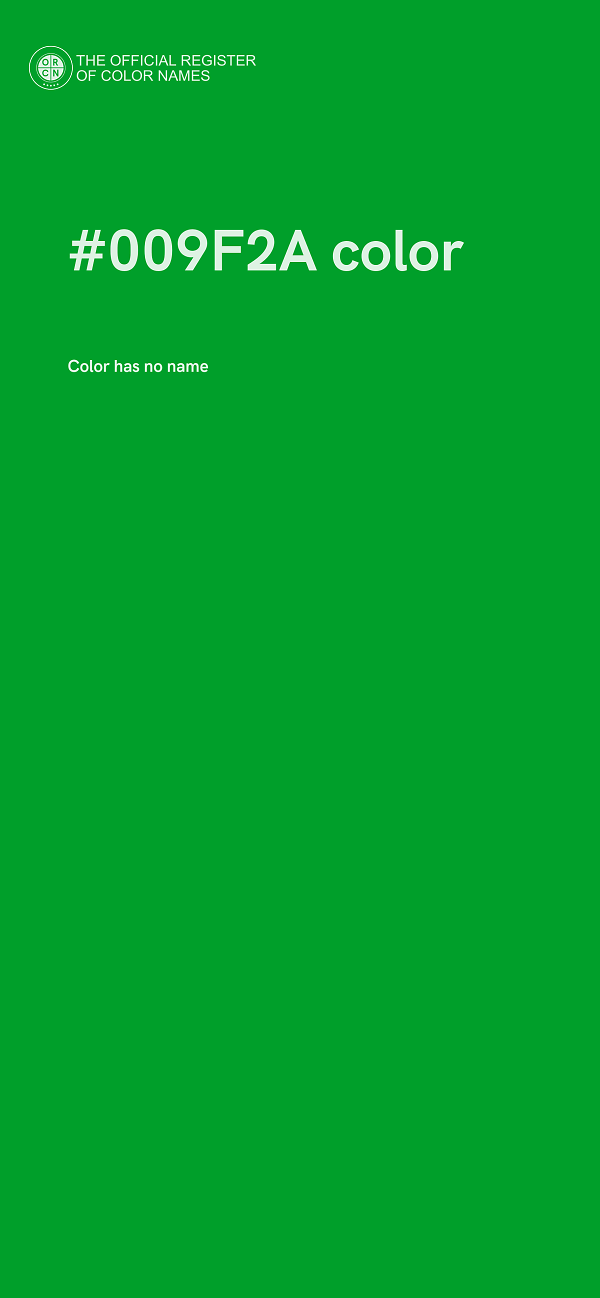 #009F2A color image