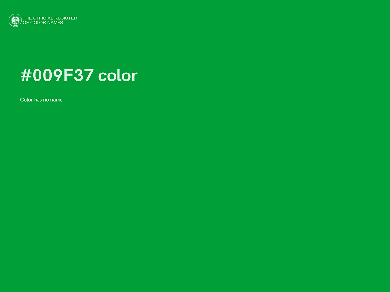 #009F37 color image