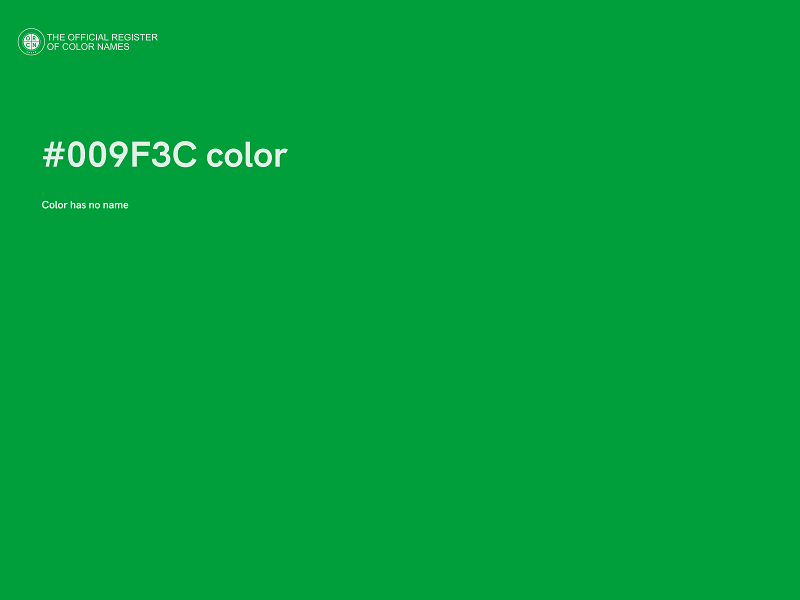 #009F3C color image