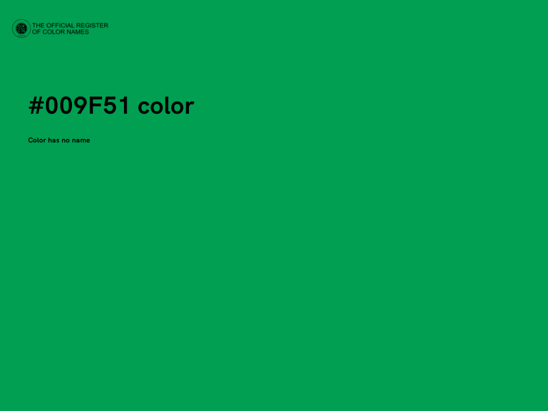 #009F51 color image