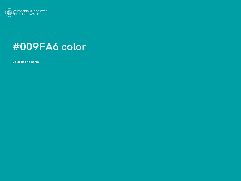 #009FA6 color image