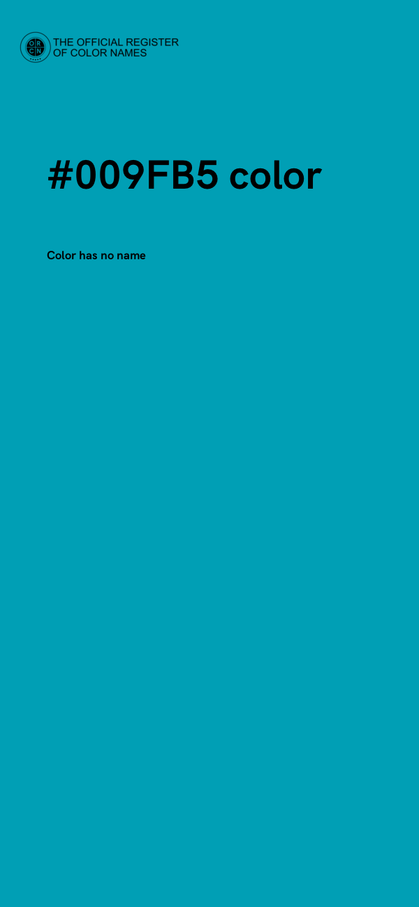 #009FB5 color image