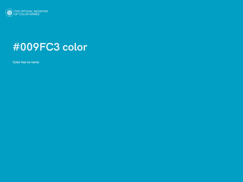 #009FC3 color image