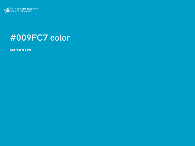 #009FC7 color image