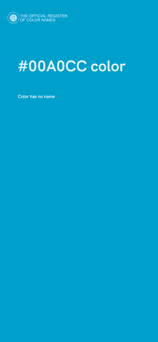 #00A0CC color image