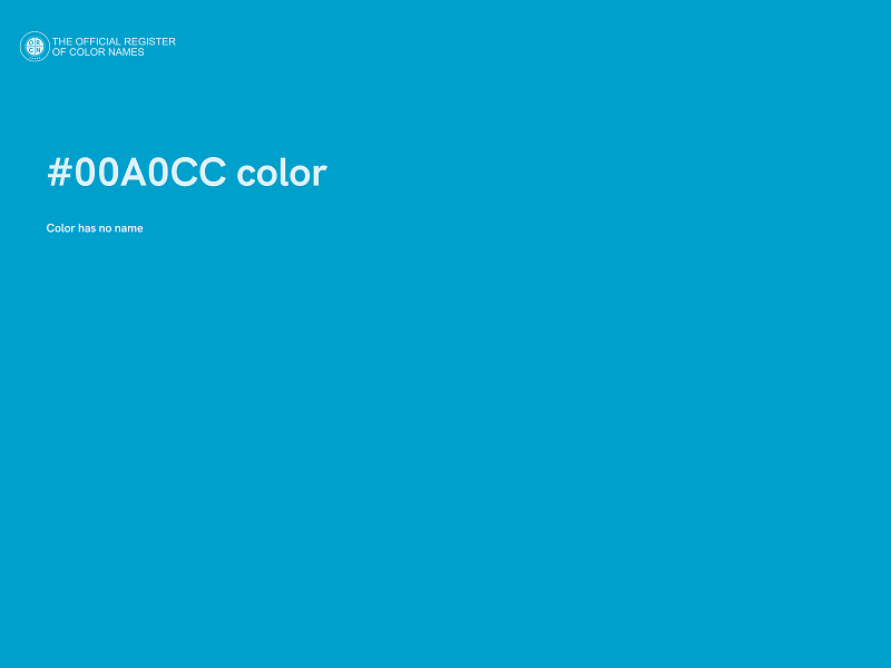 #00A0CC color image