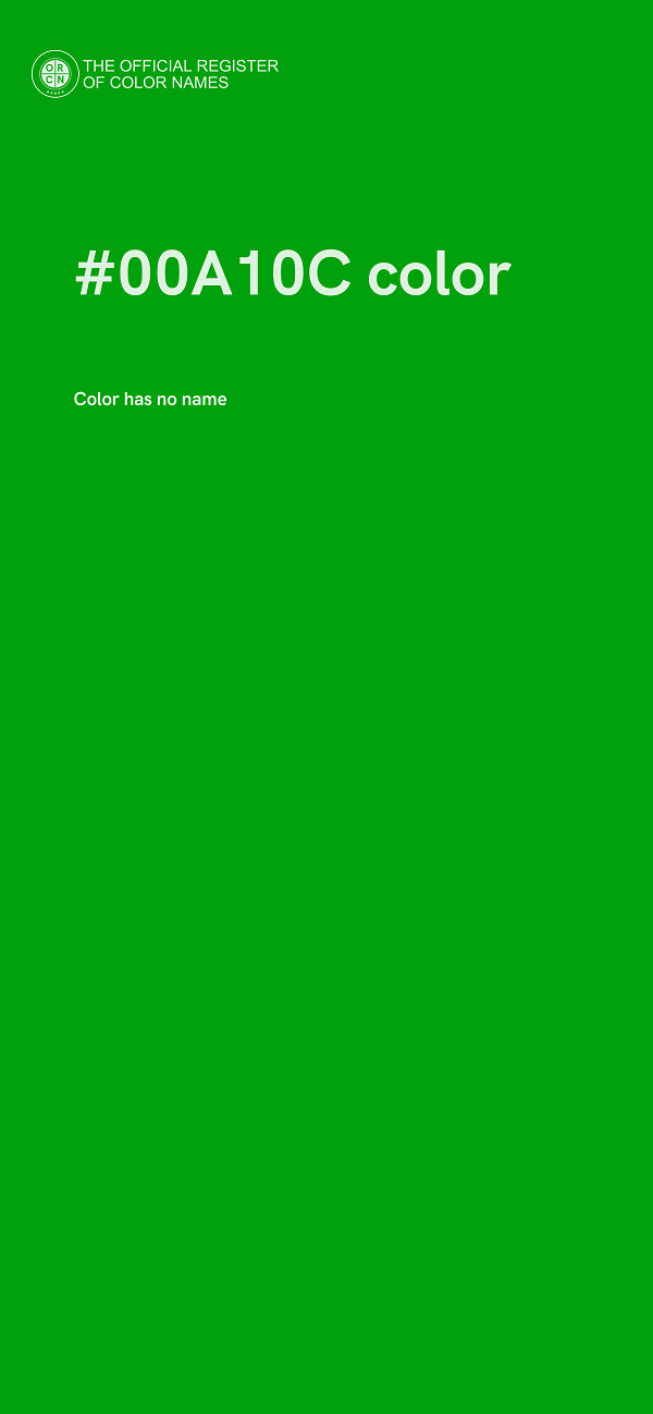 #00A10C color image
